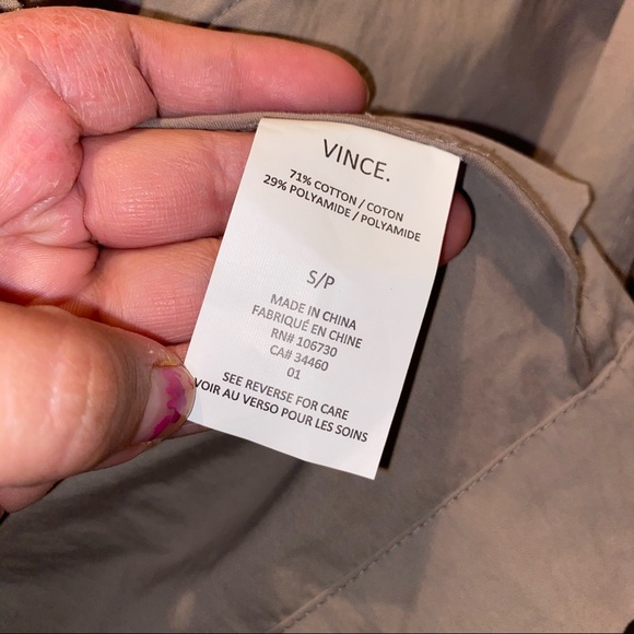 Nwt Vince Short-Sleeve Hooded Anorak Jacket Sz S - Picture 6 of 7